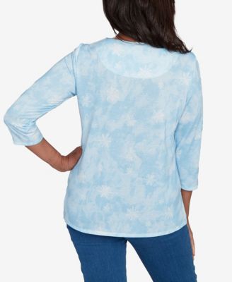 Women's Classic Holiday Dog in Earmuffs Crew Neck Top