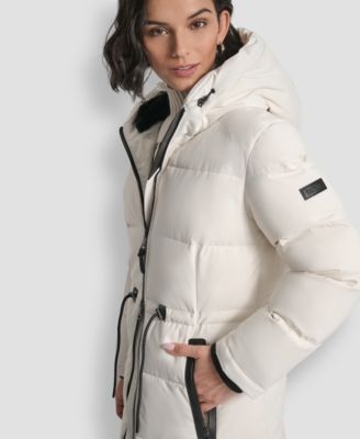 Women's Hooded Anorak Maxi Puffer Coat