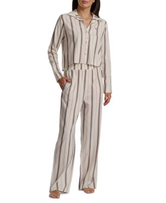 Women's Long Sleeve Top and High-Waist Pant Set