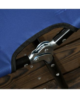 Folding Chaise Lounge Pool Chairs, Reclining Back, Steel Frame & Breathable Mesh for Beach, Yard, Patio