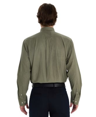 Men's Regular Fit Micro Check Dress Shirt