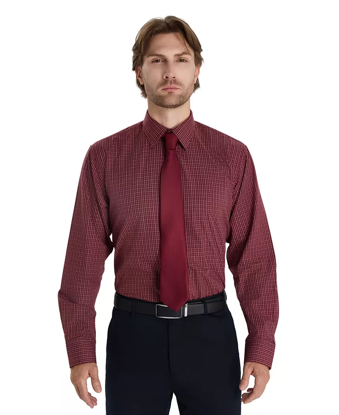Men's Regular-Fit Micro Check Dress Shirt - thumbnail 2