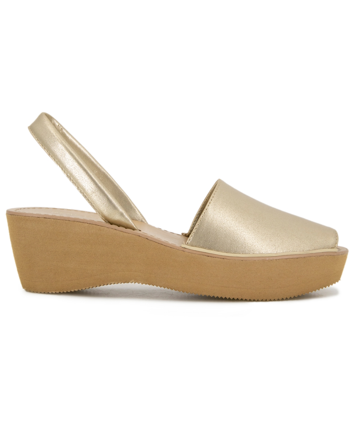Kenneth Cole Reaction Women's Fine Glass Wedge Sandals In Gold