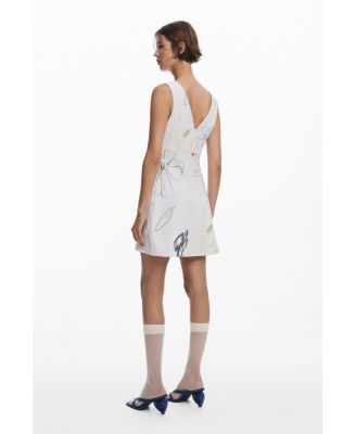 Women's Pinafore dress with strokes