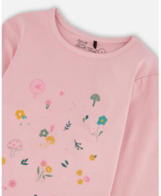 Toddler Girls Cotton Long Sleeve T-Shirt Dusty Pink - Toddler|Child