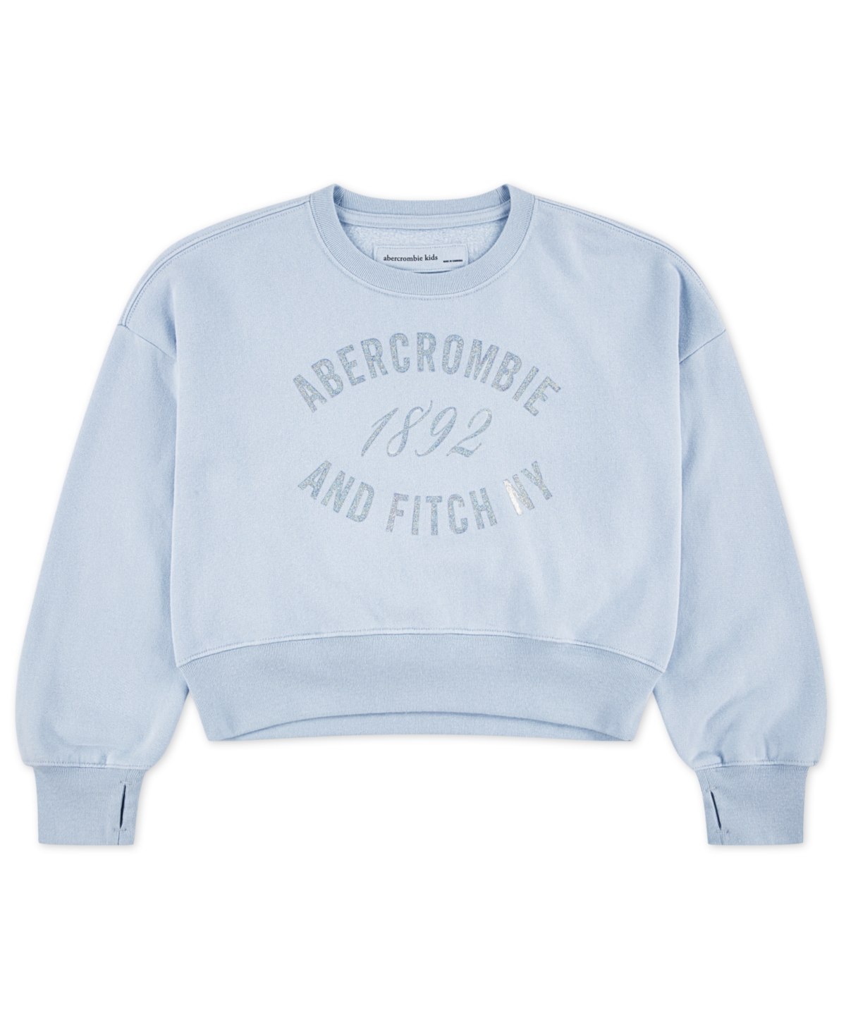 abercrombie kids Girls Ribbed Crewneck Sweater