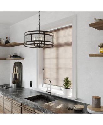 Edinger Oil Rubbed Bronze Pendant Chandelier 20" Wide Rustic Clear Waterglass Textured Shade 4-Light Fixture for Dining Room House