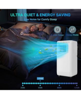 10,000 BTU  3-in-1 Cooling, Dehumidifier & Fan, Remote Control, 24-Hour Timer - Portable Air Conditioner