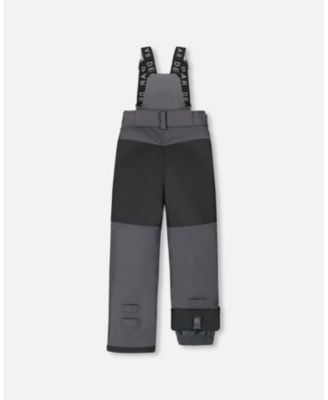 Kids Unisex Solid Play Snow Pants Dark Gray - Toddler|Child