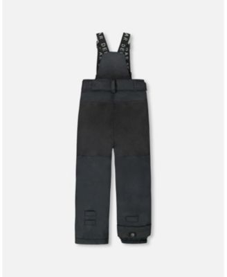 Kids Unisex Solid Play Snow Pants Black - Toddler|Child