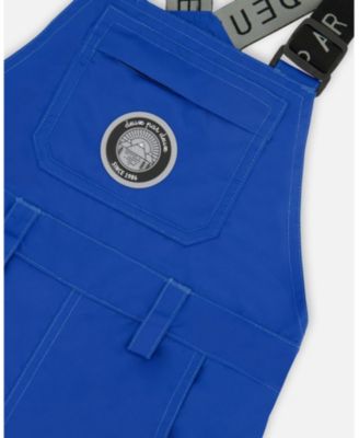 Toddler Boys Solid Play Overall Snow Bib Blue - Toddler|Child