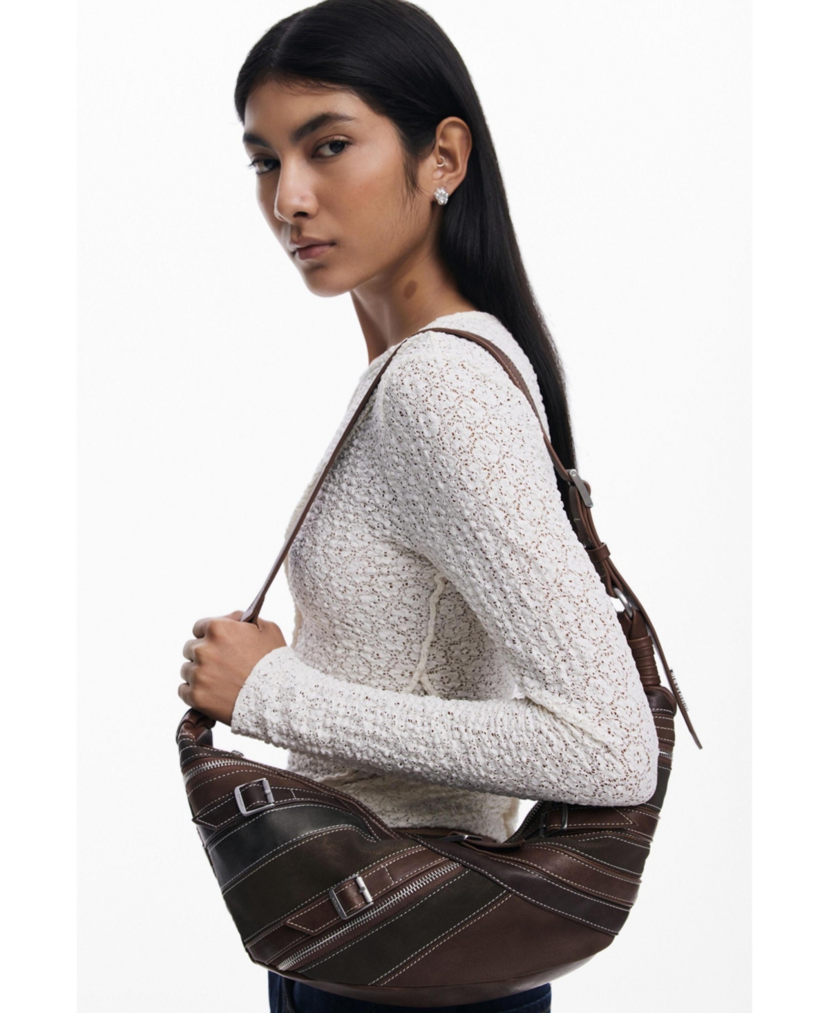 Desigual Women's Medium patchwork crossbody bag