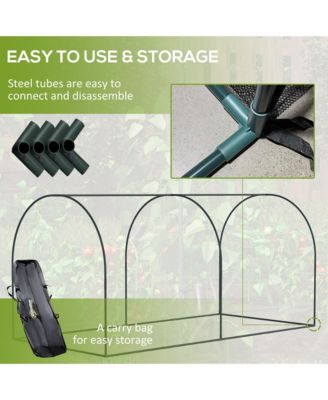 8 x 4ft Crop Cage with Two Zippe Doors and Storage Bag