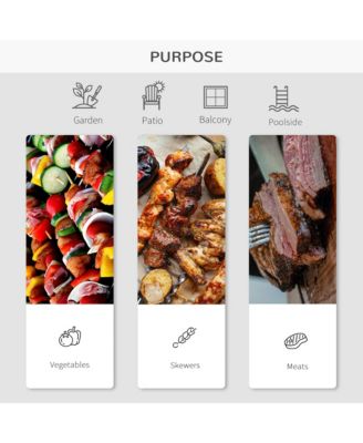 22 inch Portable BBQ Charcoal Steel Grill Camping Backyard Cooking