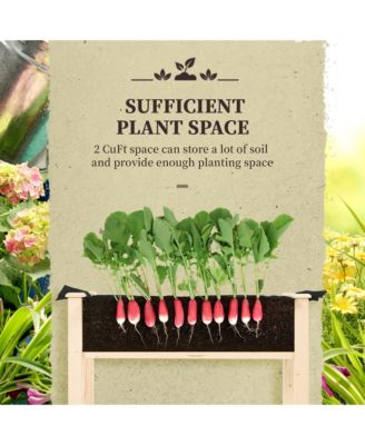 Elevated Natural Garden Plant Sd Outdoor Flower Bed Box Wooden