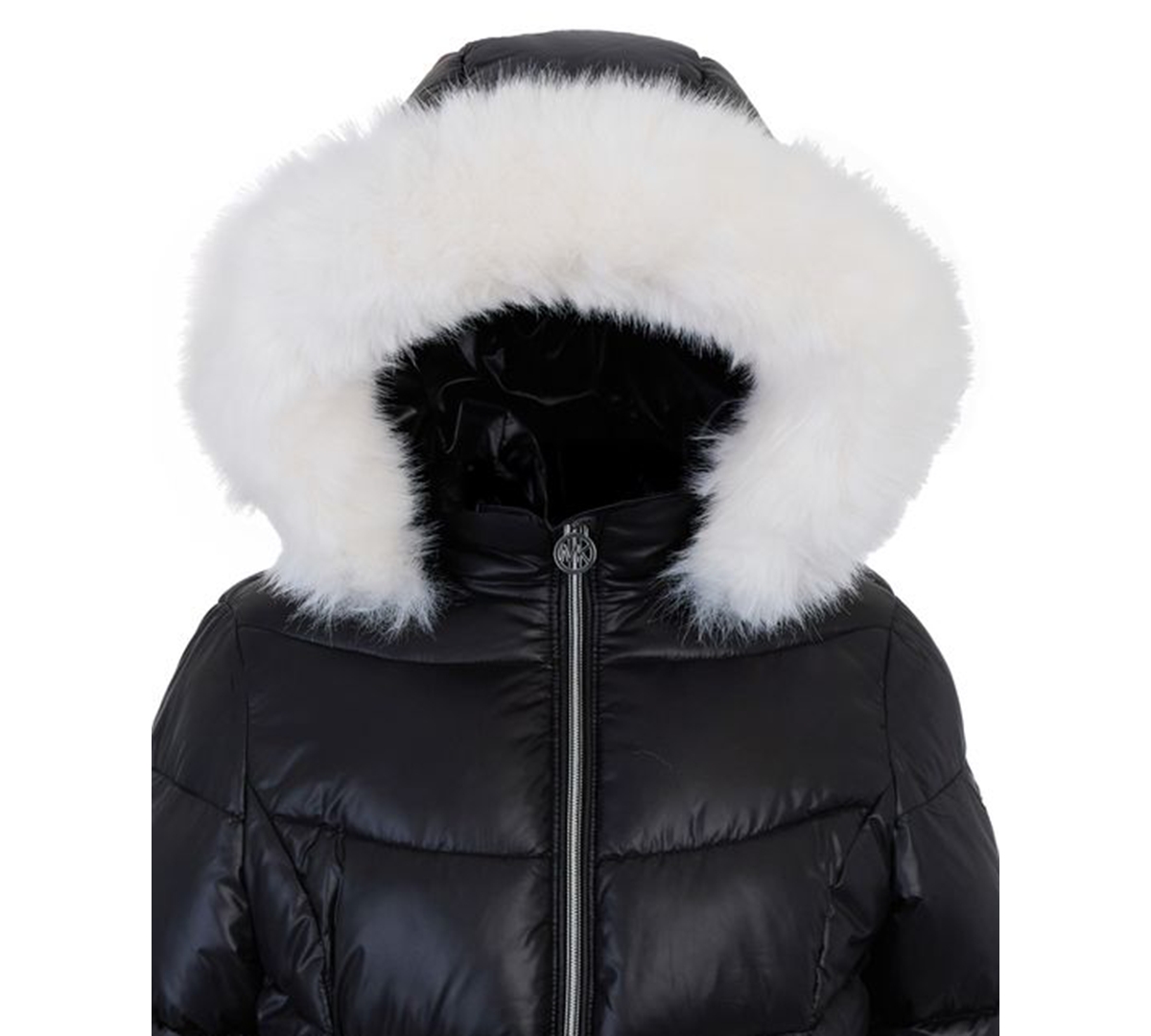 Michael Kors Toddler And Little Girls Belted Stadium Puffer Jacket In Blue