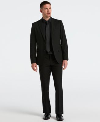 Men's Dobby Louis Long Sleeve Slim Fit Suit Jacket