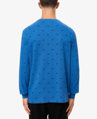 Men's All Over Crocodile Waffle-Knit Thermal Shirt