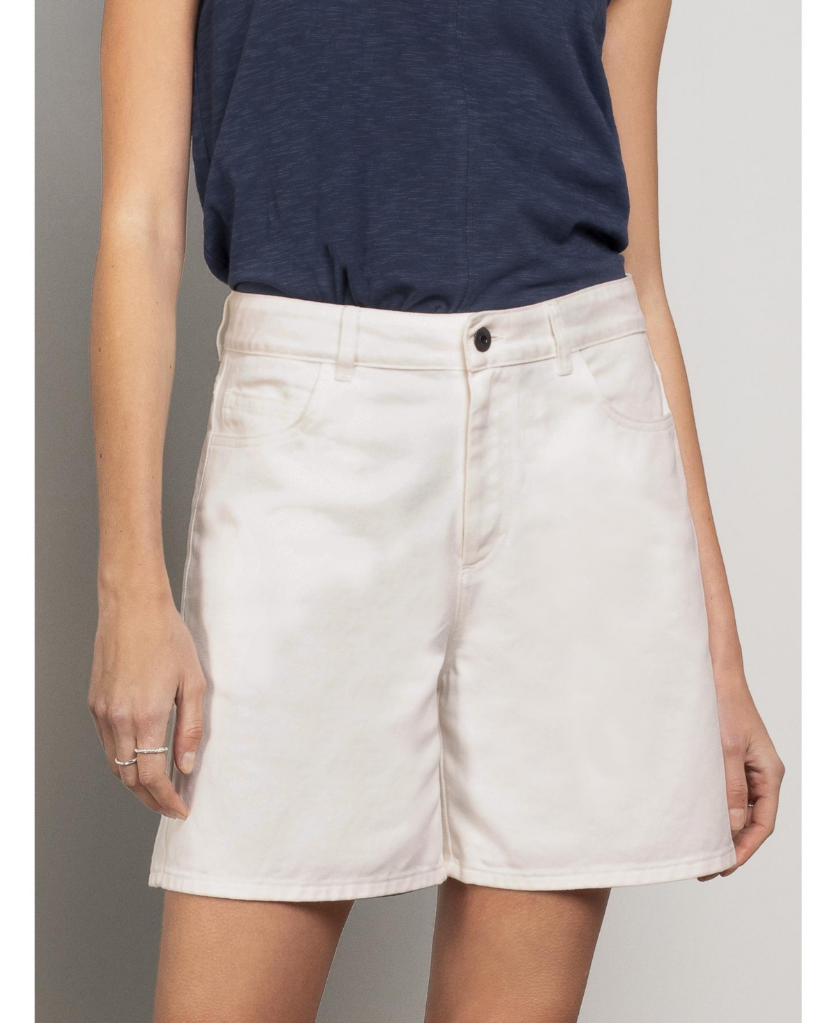 Women's Denim Shorts - Indigo mid wash
