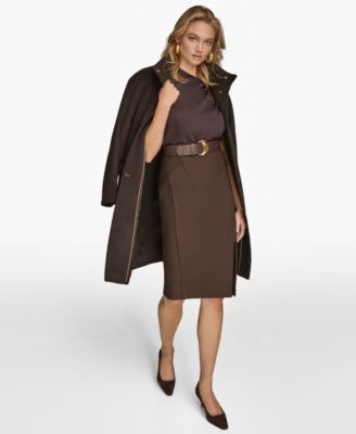 Women's Stand-Collar Single-Breasted Coat