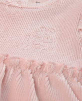 Baby Girl Long Sleeve Top and Leggings, 2-Piece Set