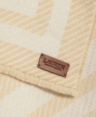 Woven Twill-Border Ruana