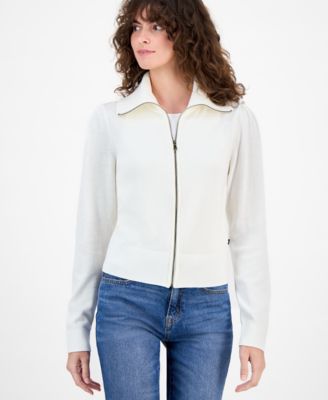 Nautica Jeans - Women's Cotton Zip-Front Cardigan Sweater