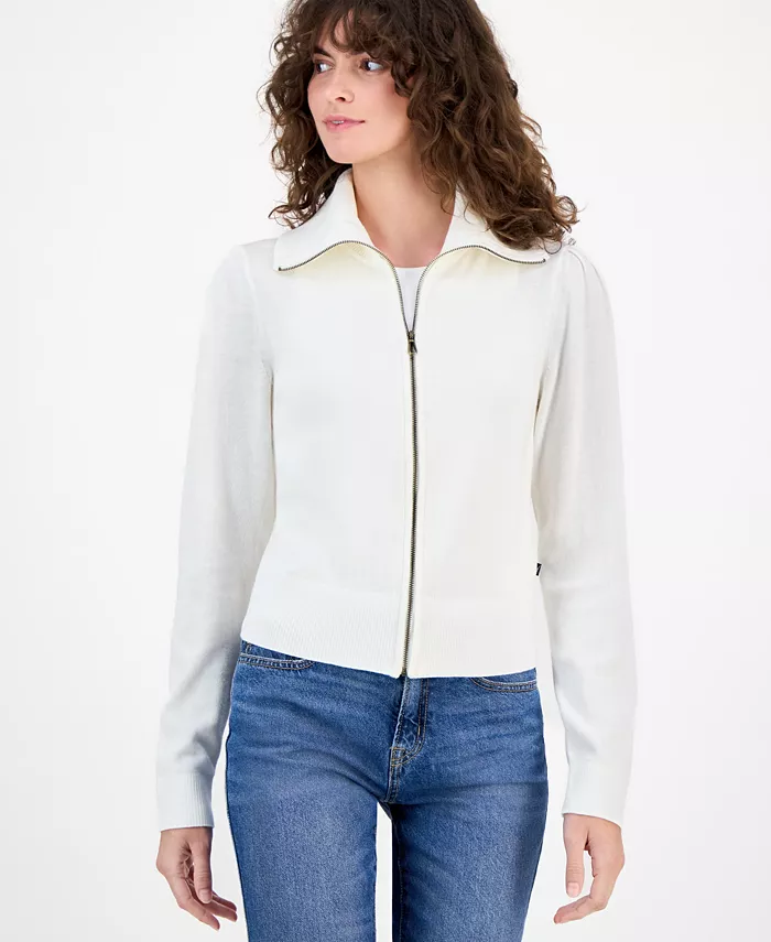 Nautica Women's Cotton Zip-Front Cardigan Sweater - thumbnail 5