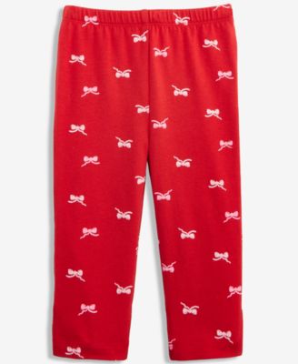 First Impressions - Baby Girls Fun Bows Printed Leggings