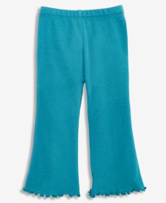 First Impressions - Baby Girls Solid Rib Flare Pants