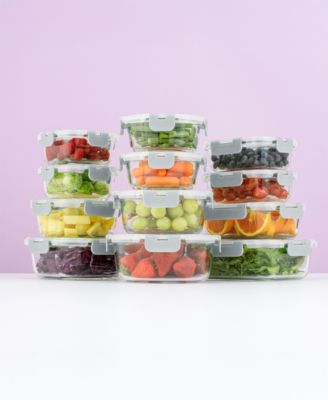 24-Pc. Glass Storage Containers with Lids