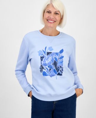 Style & Co - Petite Tulip Graphic Print Sweatshirt