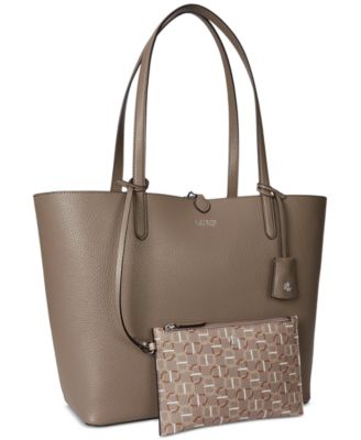 Faux-Leather Reversible Tote Bag