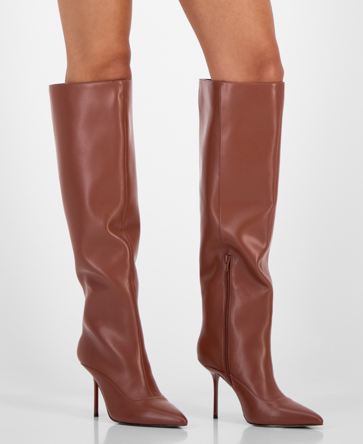 Aaj By Aminah Women's Isabella Tall Shaft Dress Boots In Brown