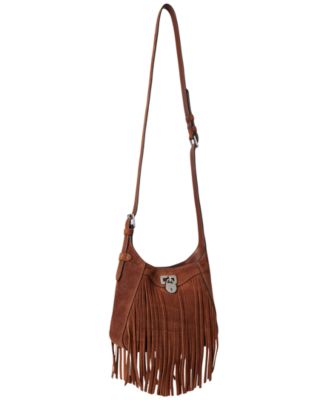 Tanner Small Suede Fringe Shoulder Bag