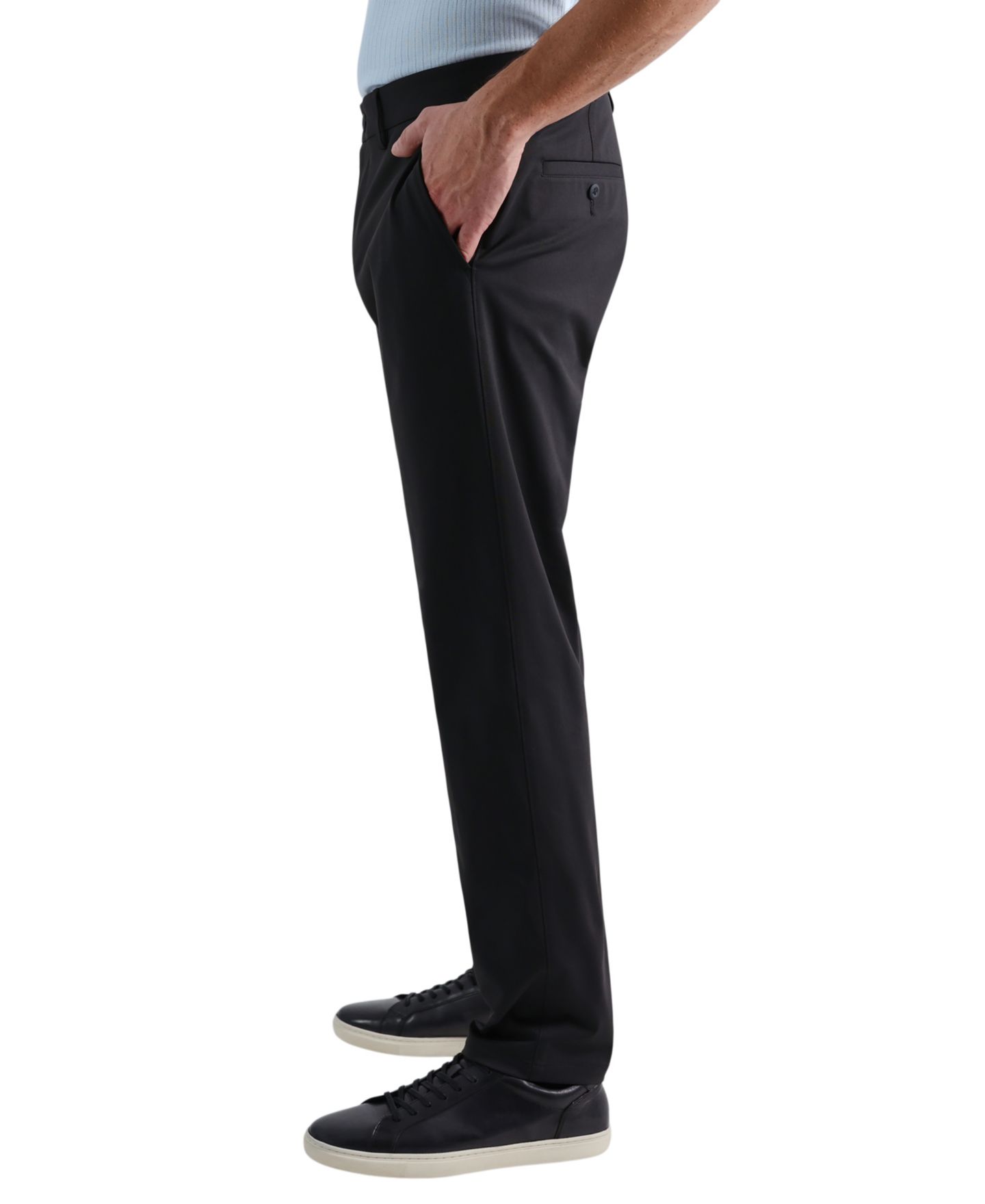 Мужские брюки Haggar Straight-Fit Sport Travel Performance Casual, цвет: Чёрный — фото 3