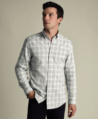 Men's Plaid Long-Sleeve Shirt