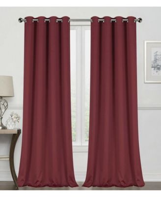 2 Pack: Hotel Thermal Grommet 100% Blackout Curtains