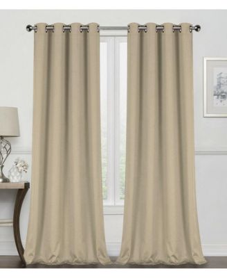 2 Pack: Hotel Thermal Grommet 100% Blackout Curtains