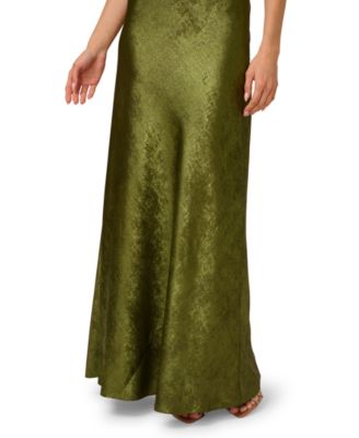 Women's Foiled Cowlneck Ball Gown