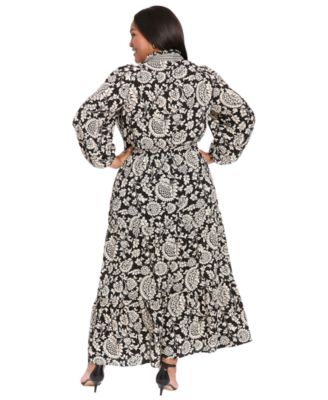 Plus Size Tiered Maxi Dress