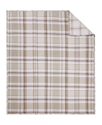 Spencer Red Plaid Reversible Quilted Throw, 60&amp;quot; x 50&amp;quot;