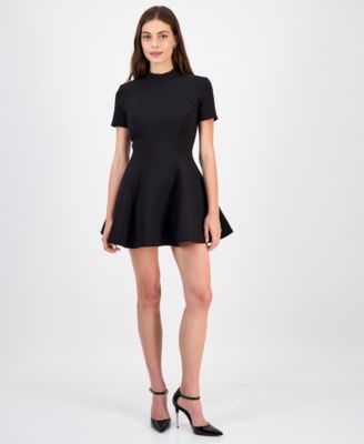 Bardot - Women's Zephyra Mock Neck Fit & Flare Dress