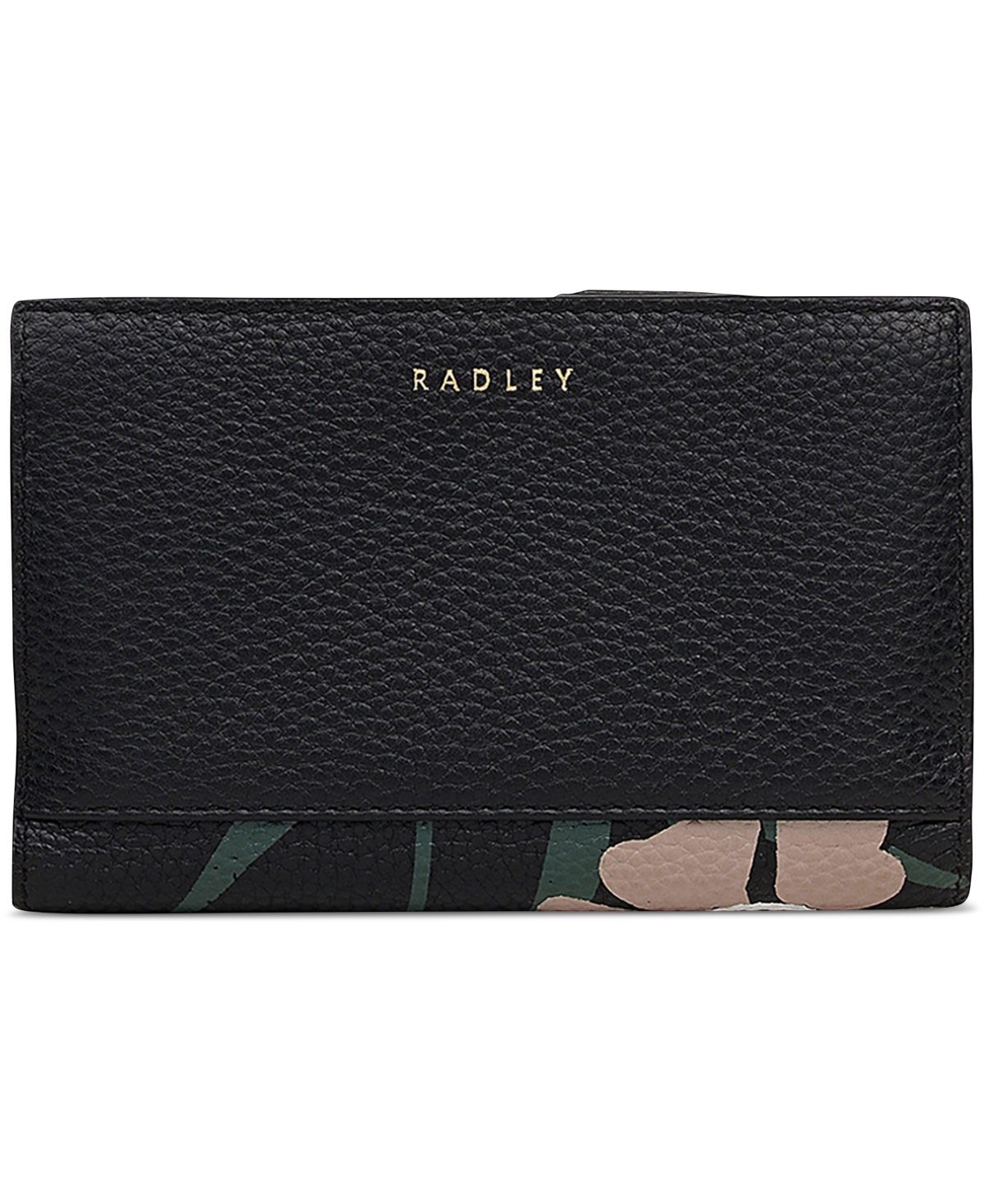 Radley London Floribunda Leather Bifold Wallet In Black