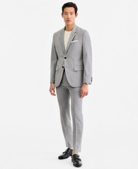Hugo Boss Men Modern-Fit Dark Gray Suit Separates, цвет: Тёмный серый