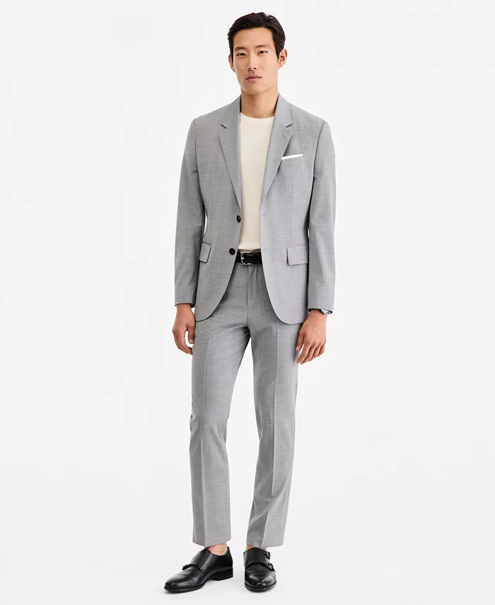 Men's Modern-Fit Dark Gray Suit Separates Jacket - thumbnail 4