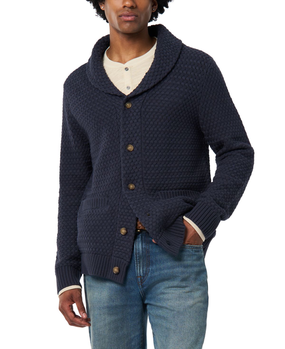 Мужской свитер-кардиган на пуговицах Wendell