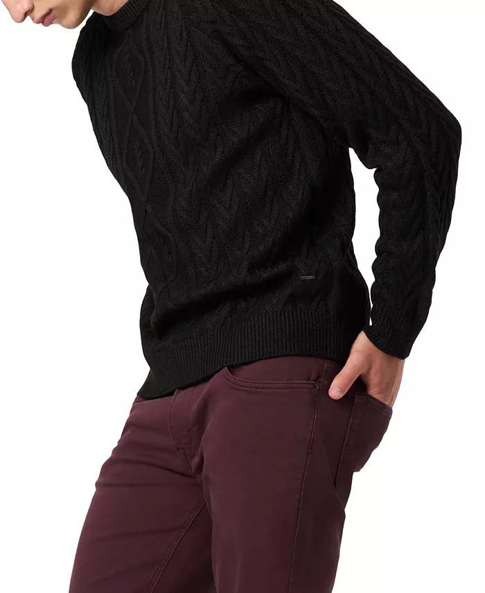 Men's Walder Solid Cable Knit Sweater - thumbnail 7