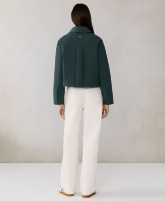 Women's Short Zip-Up Puffer Jacket