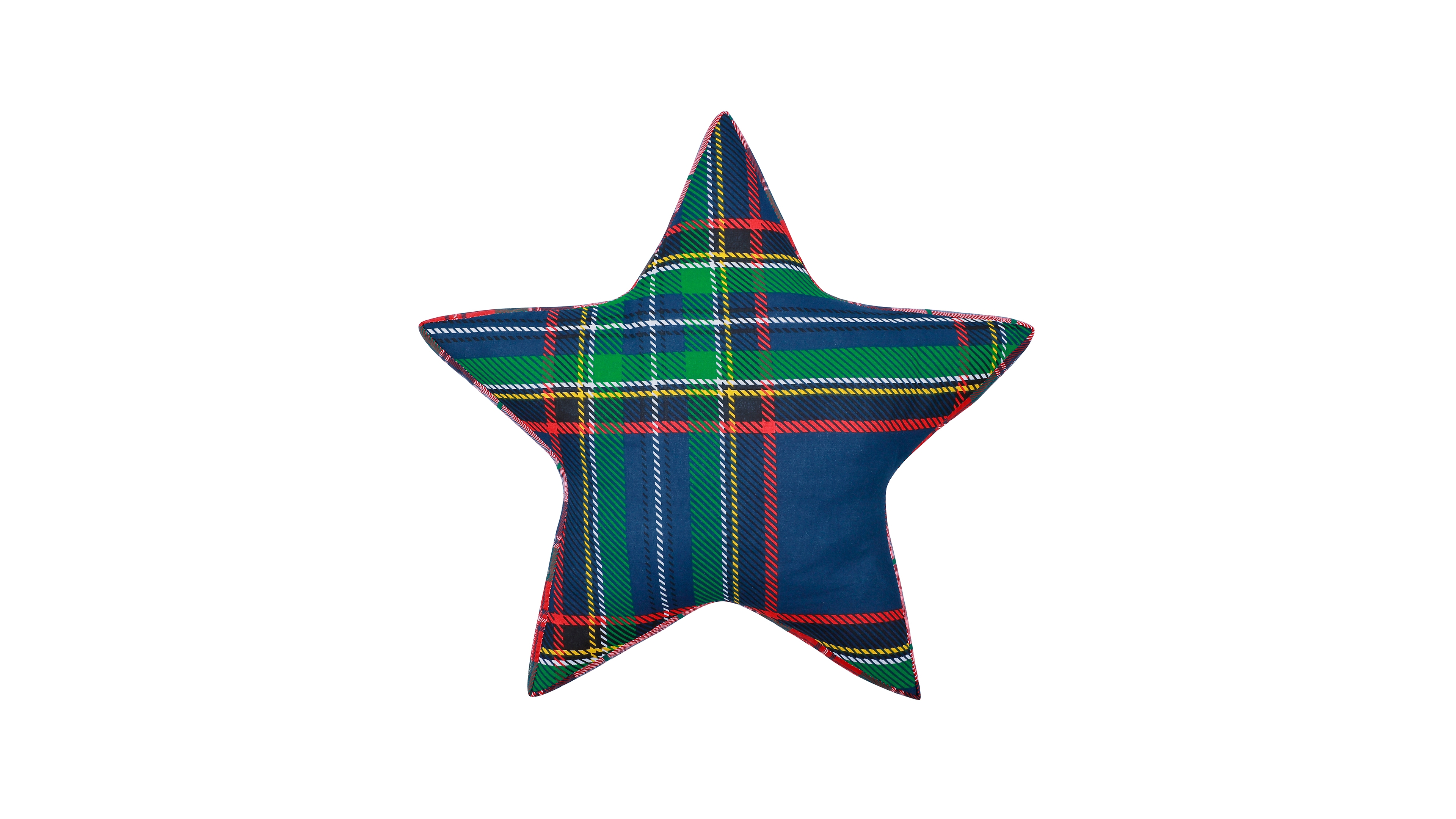 Levtex Spencer Plaid Star Shaped Decorative Pillow